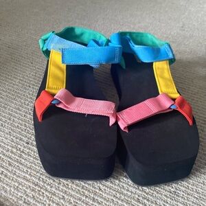 Brand New Color Block Sandals SZ 11